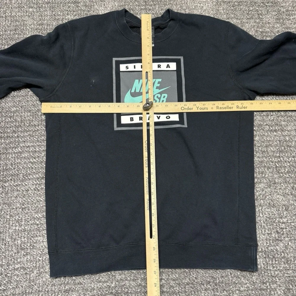 Nike SB Icon Skateboarding Vtg Sweatshirt Large Black Crewneck‎ Sierra Bravo